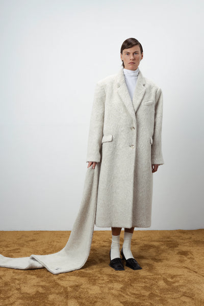 Oversized hairy wool wrap paltas