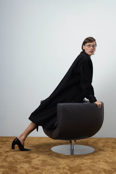 Statement wool black paltas