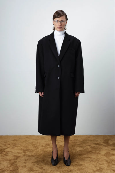 Statement wool black paltas