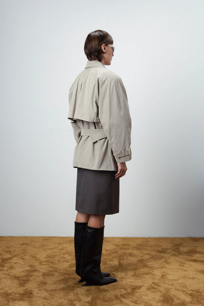 Flow short signature beige paltas