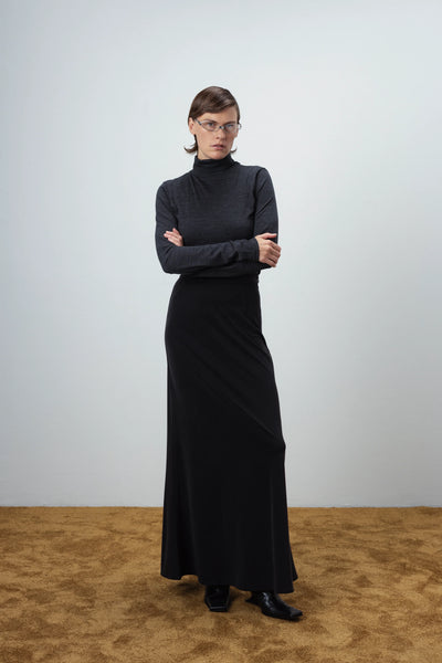 Wool grey palaidinė aukštu kaklu
