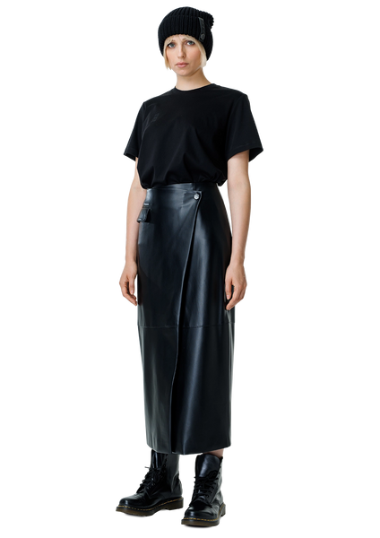 Faux leather sijonas