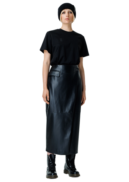 Faux leather sijonas