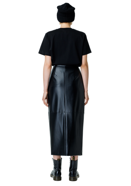 Faux leather sijonas