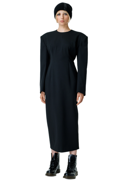 Statement shoulder suknelė