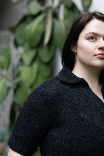 Melody moheros polo palaidinė juoda