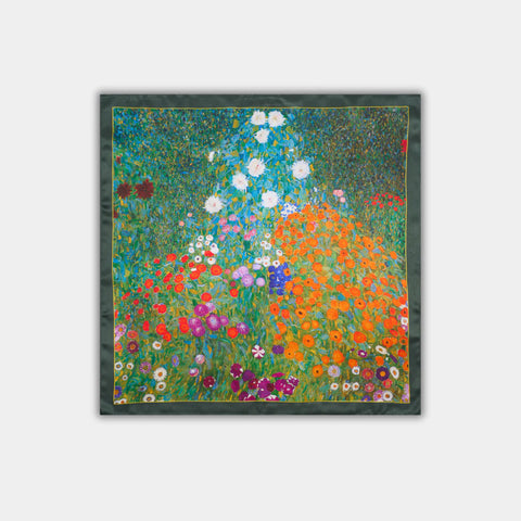 Šilkinė skarelė - Gustav Klimt - Sodybos sodos l 53 x 53 cm