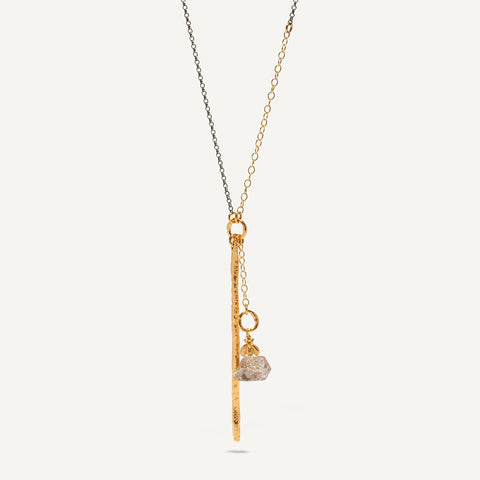 Lucky B e e Herkimer Diamond short kaklo papuošalas