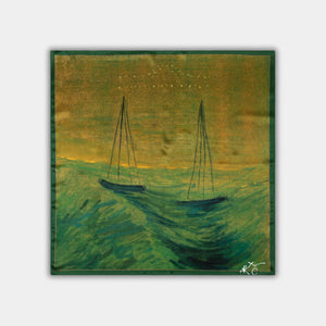 M.K. Čiurlionis - Saulė eina Svarstyklių ženklu l 68 x 68 cm