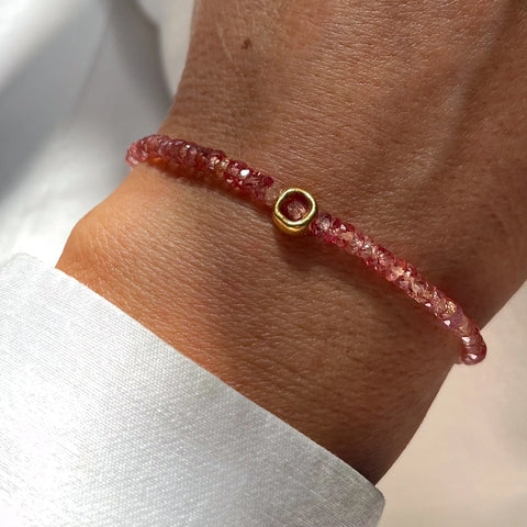 PADPARADSCHA SAPPHIRE CIRCLE 24K gold apyrankė
