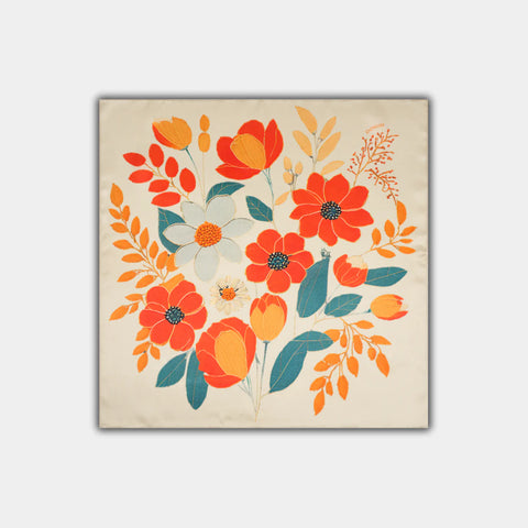 Šilkinė skarelė - Blossom NO.35 l 53 x 53 cm