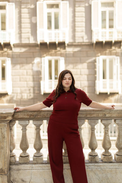 Madonna polo palaidinė burgundinė