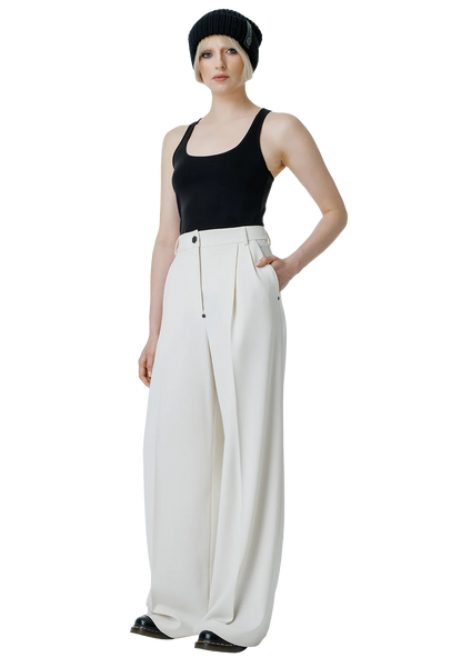 Wide-leg kelnės