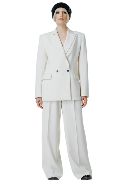 Statement-back švarkas / Milky white