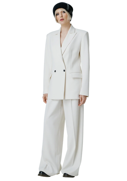 Statement-back švarkas / Milky white