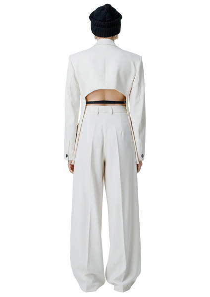 Statement-back švarkas / Milky white