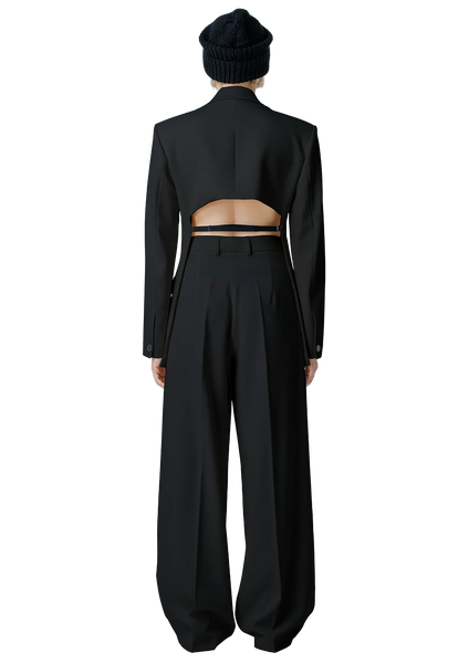 Statement-back švarkas / Black