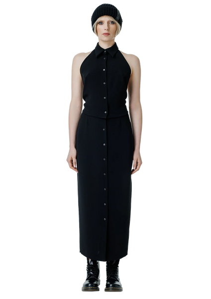 Buttoned midi sijonas