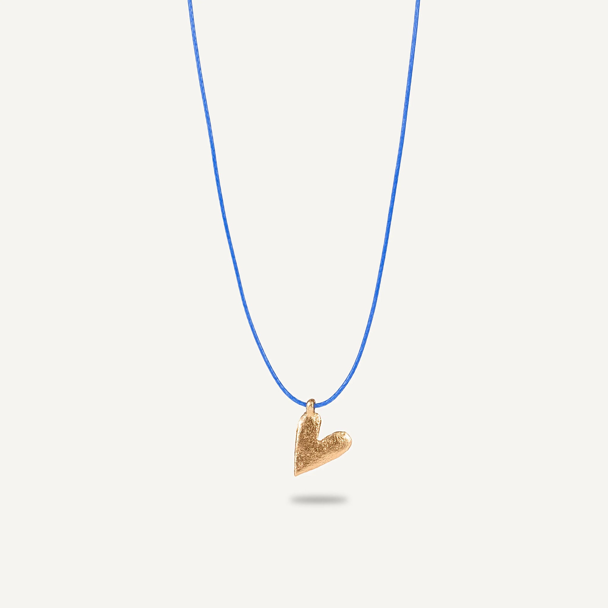 HEART 24K gold plated string kaklo papuošalas