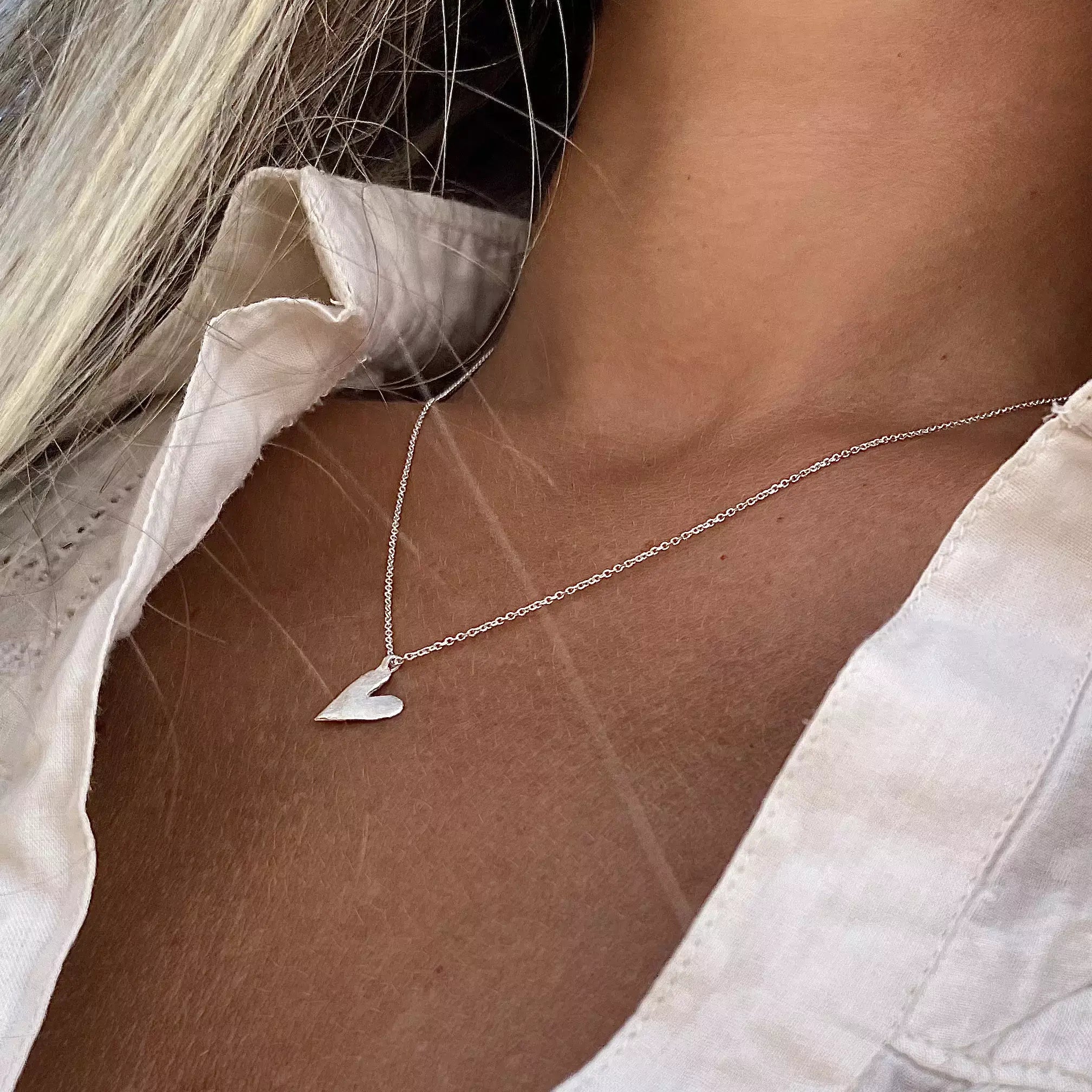 HEART silver kaklo papuošalas