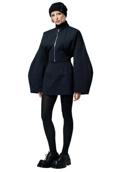 Cropped bomber švarkas