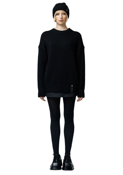Chunky knit megztinis (black)