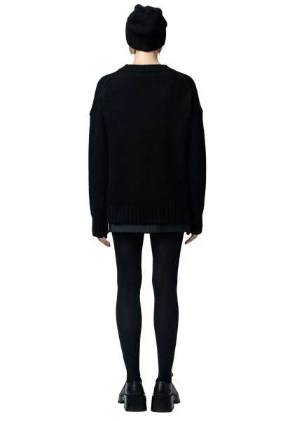 Chunky knit megztinis (black)