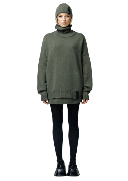 Premium wool megztinis (olive green)