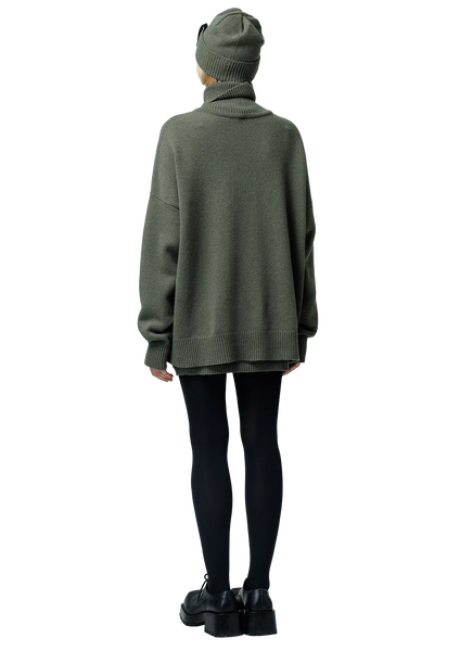 Premium wool megztinis (olive green)