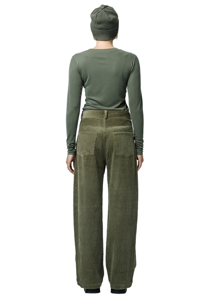 Corduroy kelnės (olive green)