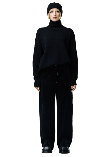 Corduroy kelnės (black)