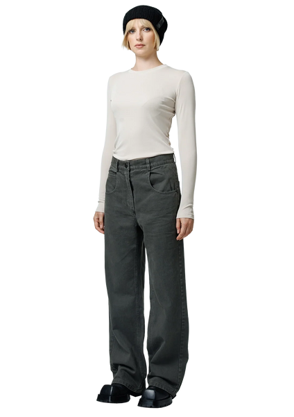 Muted denim kelnės