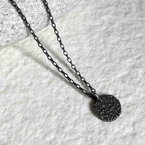 TINY oxidised silver kaklo papuošalas