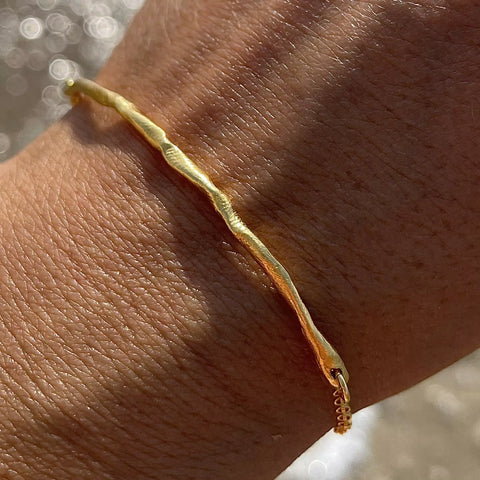 THIK HAND CRAFTED 24K gold plated apyrankė