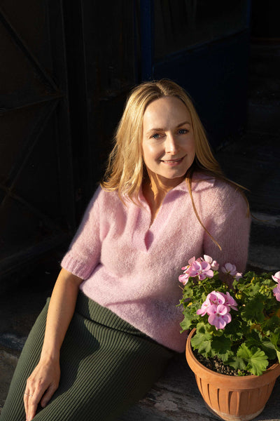 Melody moheros polo palaidinė rožinė