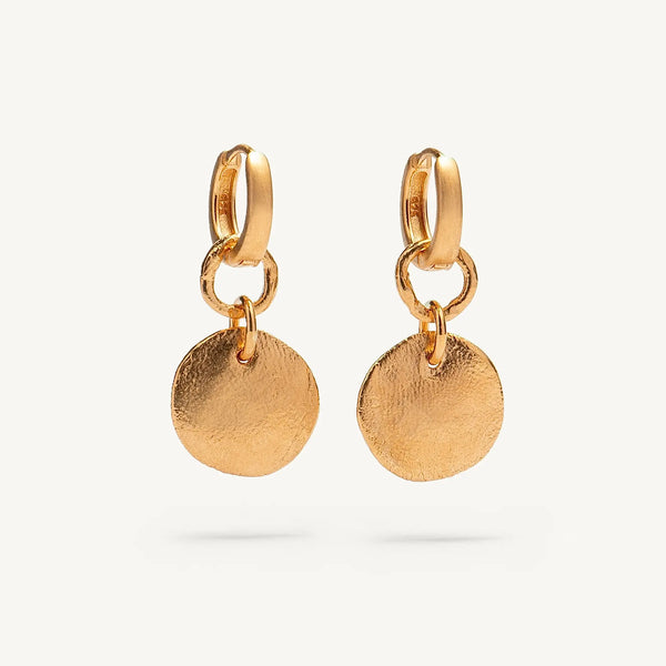 FINGERPRINT 24K gold plated auskarai