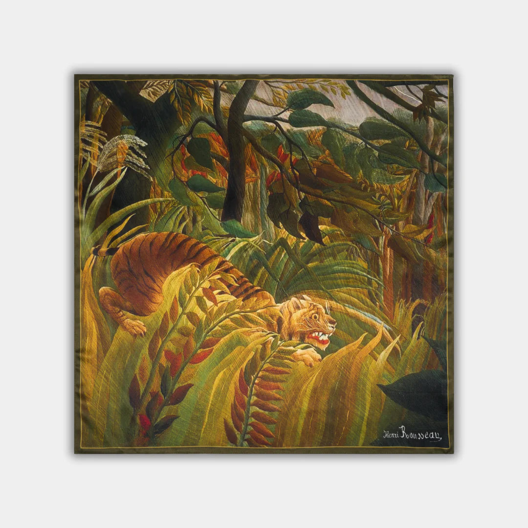 Henri Rousseau - Tigras atogrąžų audroje l 68 x 68 cm