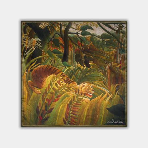 Henri Rousseau - Tigras atogrąžų audroje l 68 x 68 cm