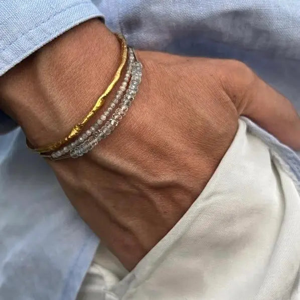 ROUGH CUFF 24K gold plated apyrankė