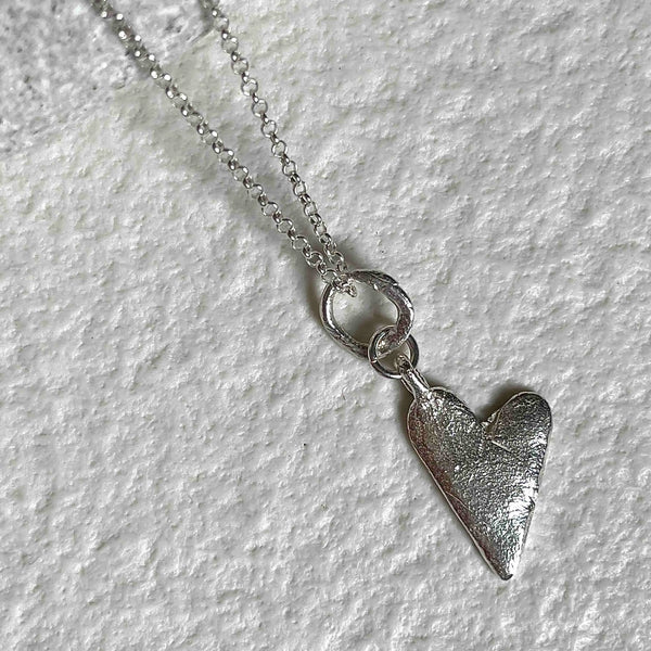 HANDCRAFTED HEART silver kaklo papuošalas