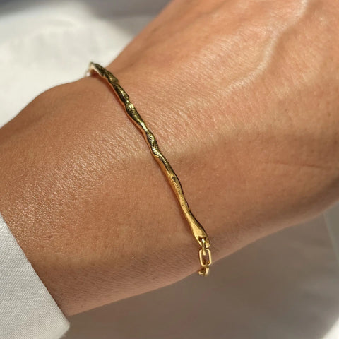 TANZANITE CIRCLE 24K gold plated apyrankė