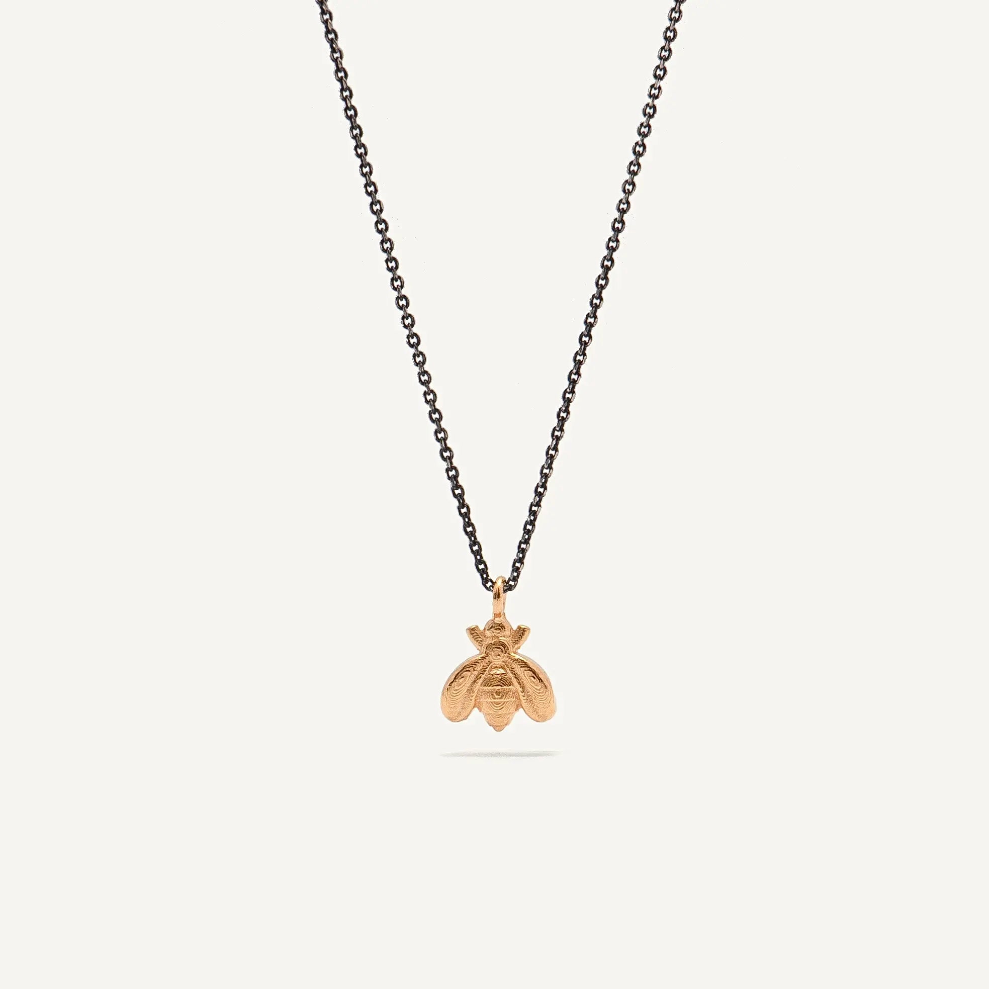 BEE 24K gold plated/oxidised silver kaklo papuošalas
