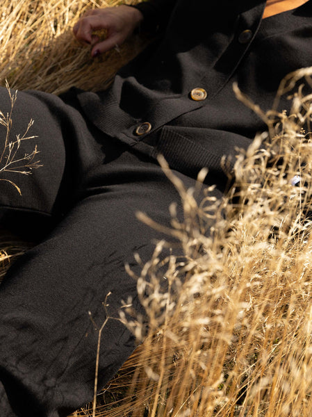 Bene plačios 100% merino kelnės juoda