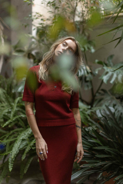 Madonna polo palaidinė burgundinė