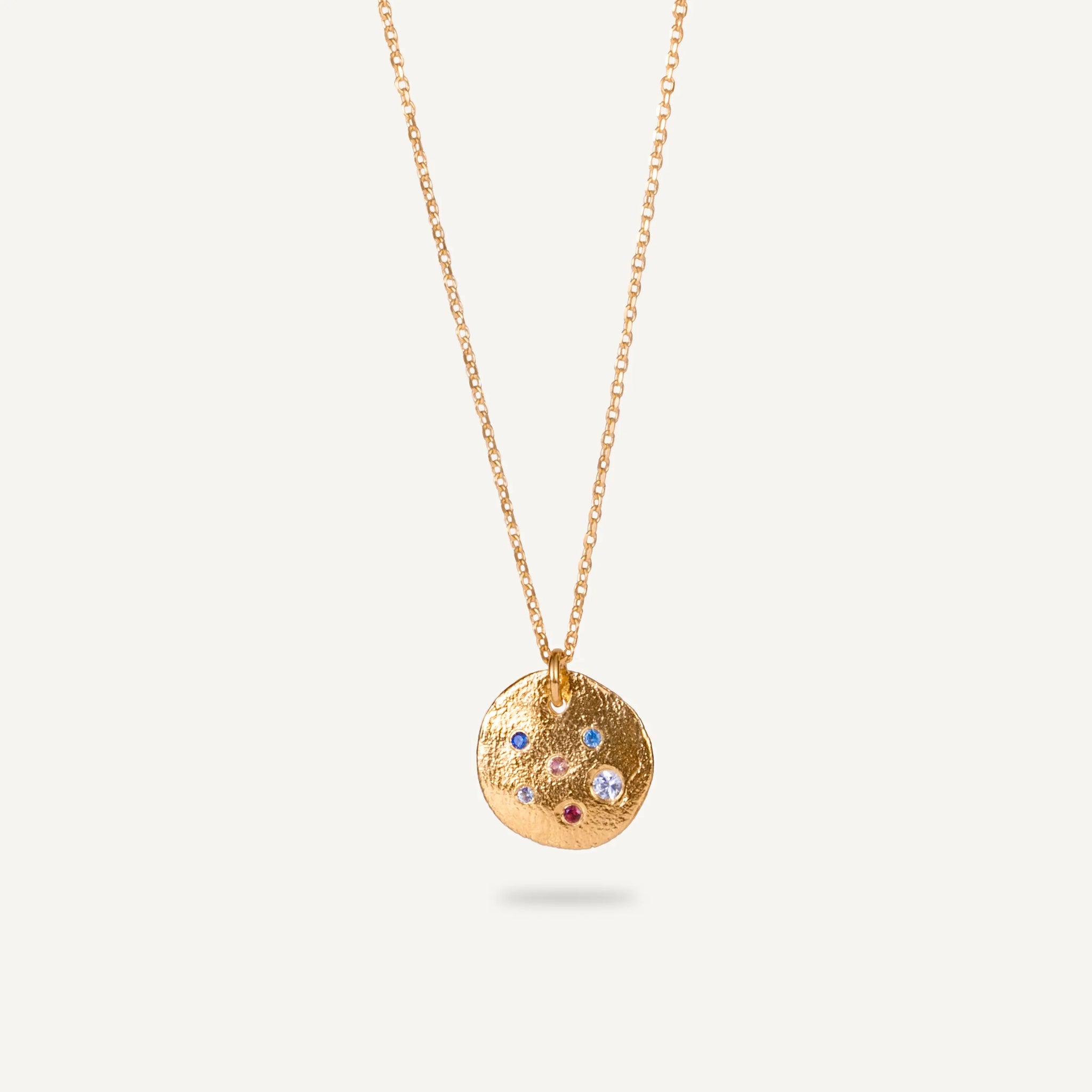 FINGERPRINT SAPPHIRE 24K gold plated kaklo papuošalas