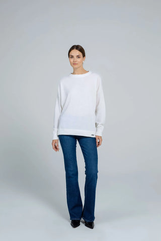 ‘AIMI’ white megztinis