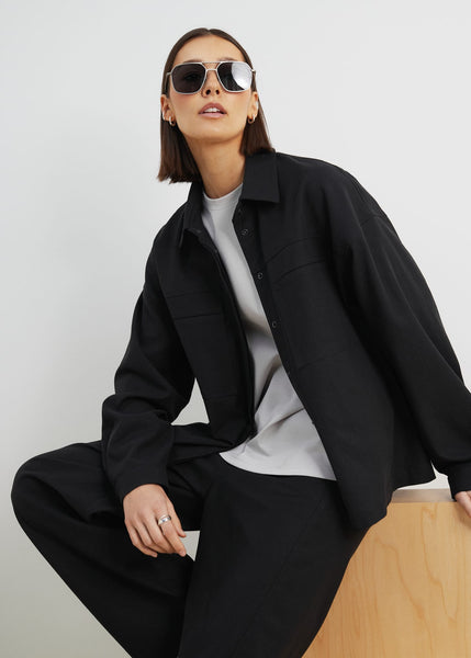 Marškiniai Adriana short – juoda