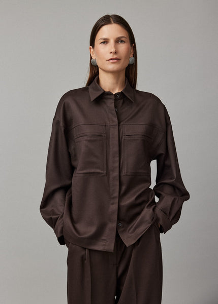 Marškiniai Adriana short – ruda
