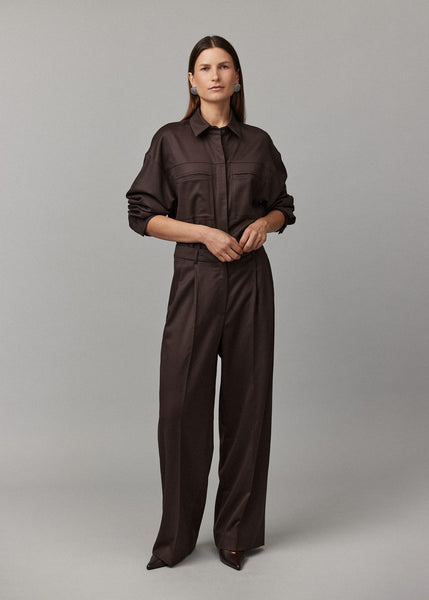 Marškiniai Adriana short – ruda