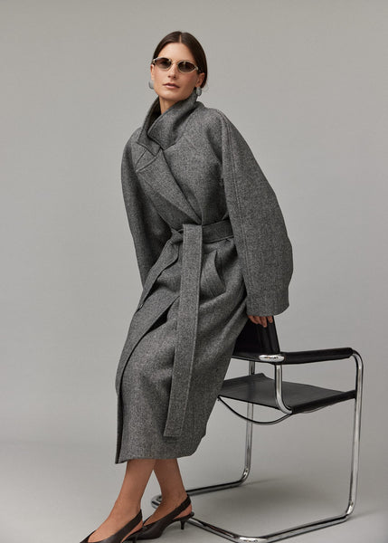 Paltas CLAUDIA - pilka